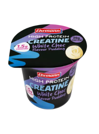 Протеиновый пудинг Ehrmann High Protein с белым шоколадом и креатином 230 г