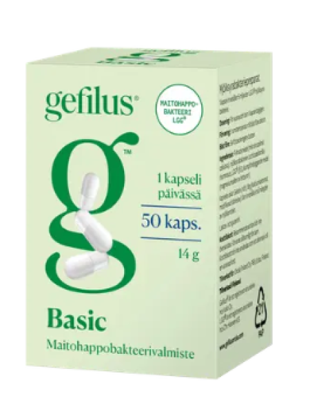 Капсулы с молочнокислыми бактериями Gefilus Basic 50шт