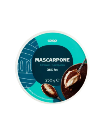 Сливочный сыр маскарпоне Coop mascarpone tuorejuusto 250 г