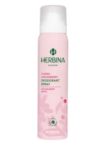 Дезодорант-спрей Herbina Caring с экстрактом брусники