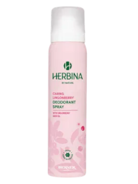 Дезодорант-спрей Herbina Caring с экстрактом брусники
