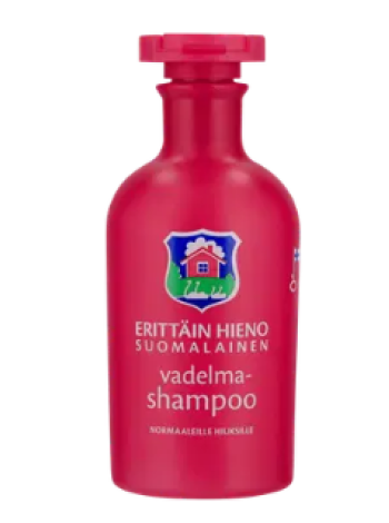 Шампунь для волос Erittäin Hieno Suomalainen Vadelmashampoo 300 мл малина