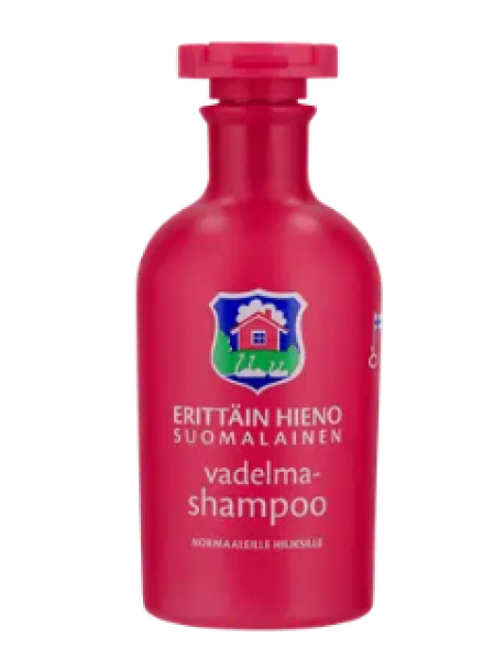 Шампунь для волос Erittäin Hieno Suomalainen Vadelmashampoo 300 мл малина