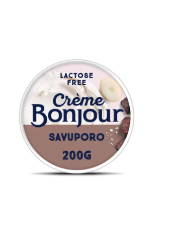 Сливочный сыр Crème Bonjour Savuporo 200г копченый олень без лактозы