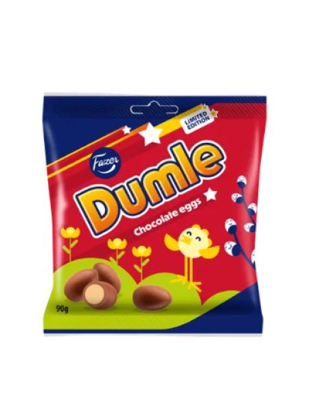 Мини-шоколадные яйца пасхальные Fazer Dumle Chocolate 90г