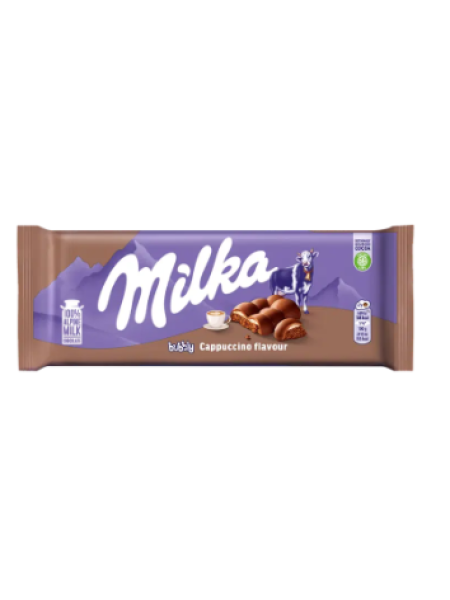 Молочный шоколад Milka Bubbly cappuccino 97 г игристый капучино 
