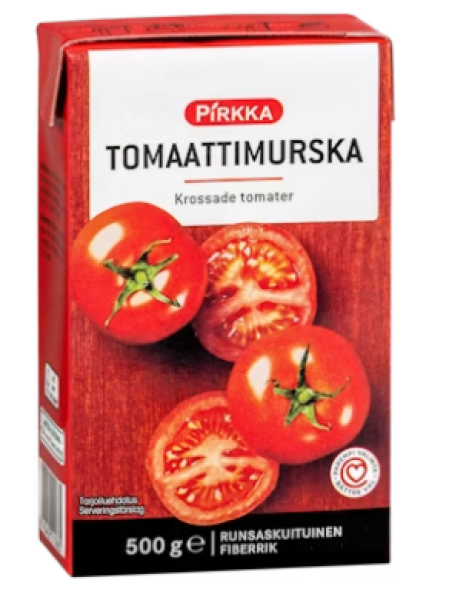 Измельченные помидоры Pirkka tomaattimurska 500 г