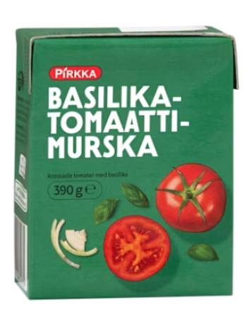Томатное пюре с базиликом Pirkka basilikatomaattimurska 390 г