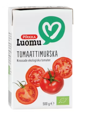 Органические измельченные томаты Pirkka Luomu tomaattimurska 500 г