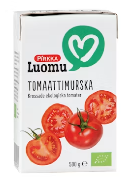 Органические измельченные томаты Pirkka Luomu tomaattimurska 500 г