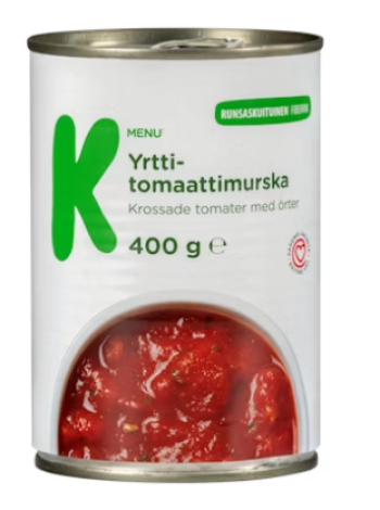 Томатное пюре с травами K-Menu yrtti-tomaattimurska 400 г