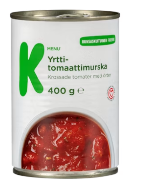 Томатное пюре с травами K-Menu yrtti-tomaattimurska 400 г