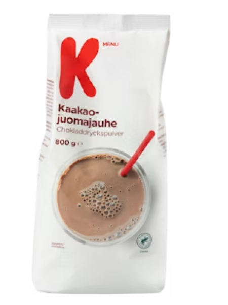 Порошок для приготовления какао-напитка K-Menu kaakaojuomajauhe 800 г
