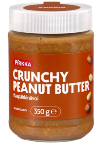 Хрустящяя арахисовая паста Pirkka Crunchy Peanut Butter maapähkinävoi 350 г
