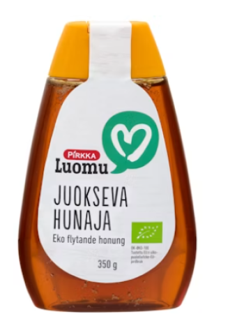 Органический жидкий мед Pirkka Luomu juokseva hunaja 350 г