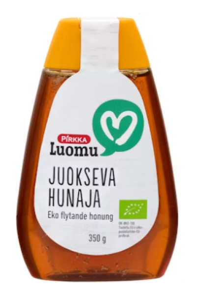 Органический жидкий мед Pirkka Luomu juokseva hunaja 350 г