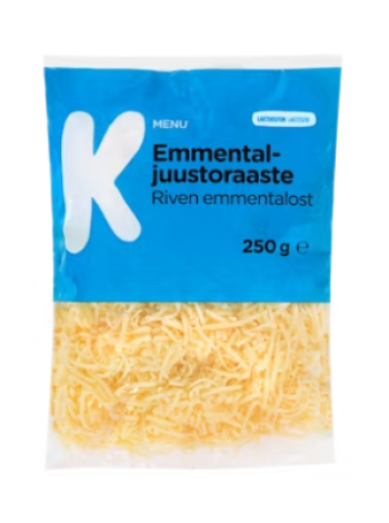 Тертый сыр Эмменталь K-Menu emmentaljuustoraaste 250 г