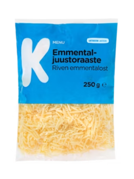 Тертый сыр Эмменталь K-Menu emmentaljuustoraaste 250 г