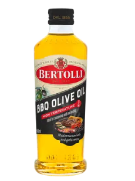 Оливковое масло Bertolli Grill 500 мл с экстрактом трав, специй и лимона