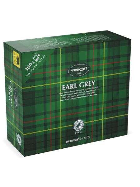 Черный чай Nordqvist Earl Grey 100 х 1,75г