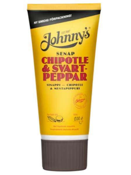 Горчица чипотле с черным перцем Johnny`s Sinappi Chipotle 200 г
