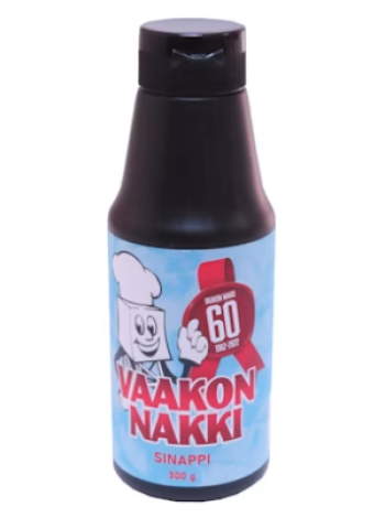 Горчица с красным винным уксусом Vaakon Nakki sinappi 300 г