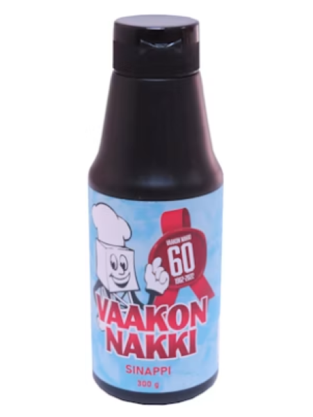 Горчица с красным винным уксусом Vaakon Nakki sinappi 300 г