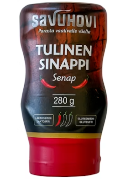 Острая горчица Savuhovi Tulinen Sinappi 280 г