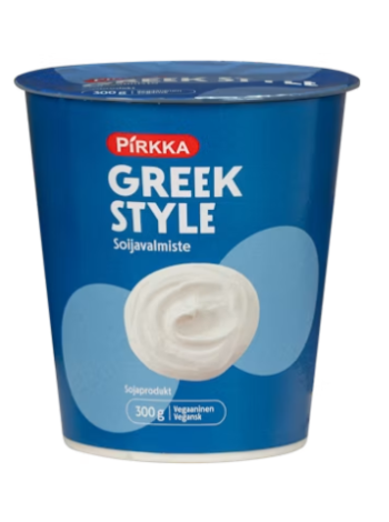 Соевый пйогурт в греческом стиле Pirkka Greek style soijavalmiste maustamaton 300 г