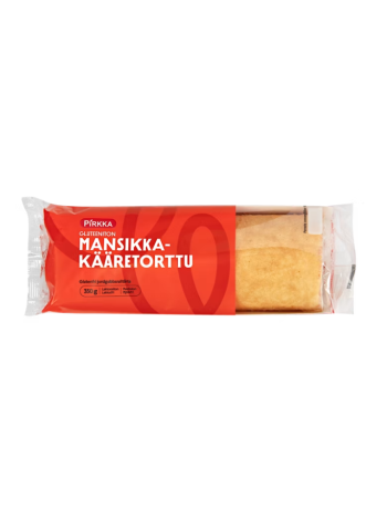 Безглютеновый рулет с клубникой Pirkka gluteeniton mansikkakääretorttu 350 г