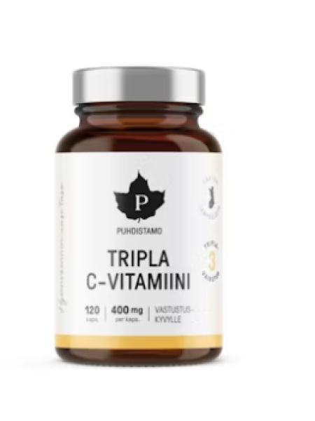Препарат при усталости и истощения Puhdistamo Tripla C-vitamiini 120 шт