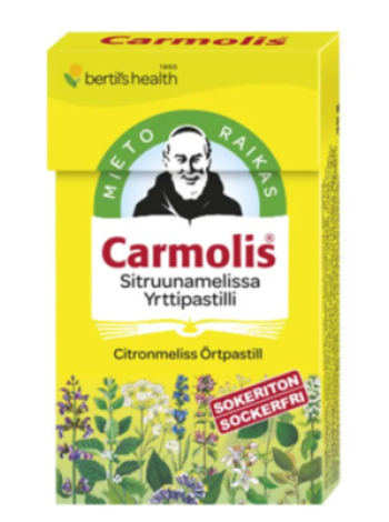 Травяные пастилки CARMOLIS YRTTIPASTILLI SITRUUNAMELISSA 45 г без сахара