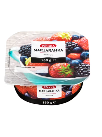 Мягкий творожный десерт Pirkka marjarahka 150 г лесные ягоды
