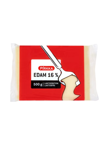 Сыр сливочный Pirkka edam 16% 500 г без лактозы