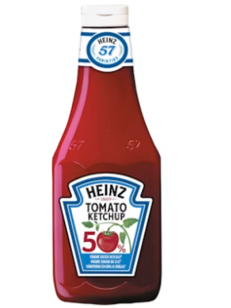 Кетчуп с меньшим количеством сахара и соли Heinz ketchup 960 г 