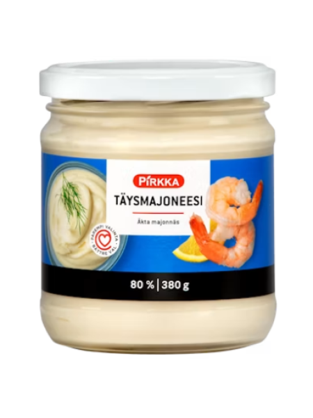 Майонез жирный 80% Pirkka Täysmajoneesi 380 г