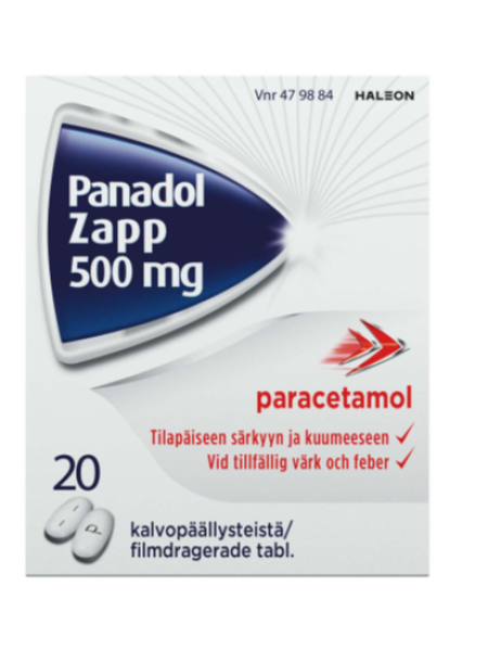 Препарат PANADOL ZAPP 500мг 20 шт