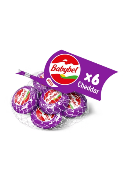 Сыр сливочный чеддер в сеточке Mini Babybel Cheddar 6шт /120 г