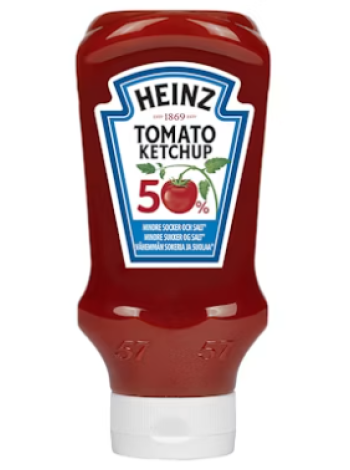 Кетчуп на 50% меньше сахара и соли Heinz ketchup 550 г