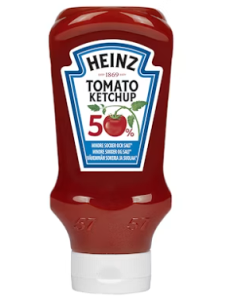 Кетчуп на 50% меньше сахара и соли Heinz ketchup 550 г