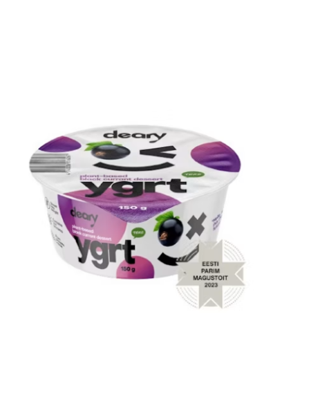 Десерт на растительной основе Deary kasvipohjainen jälkiruoka 150г из черной смородины