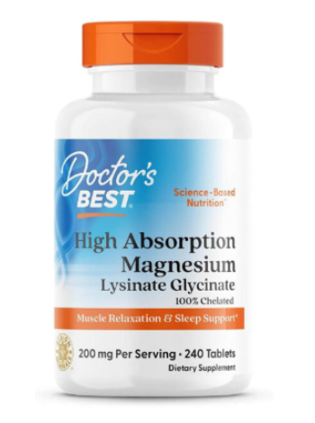 Биологически активная добавка магний Doctor’s BEST High Absorption Magnesium 100 mg 240 таб