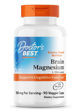 Пищевая добавка для поддержания  когнитивной функции Doctor's BEST Brain Magnesium L-Threonate 90 таб
