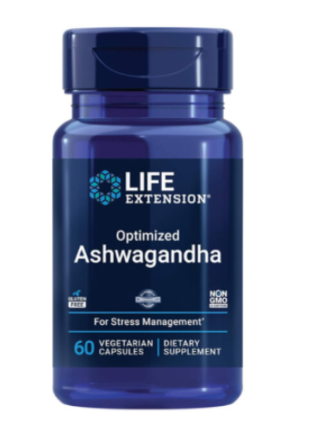 Пищевая добавка для снятия стресса Life Extension Optimized Ashwagandha 60 таб