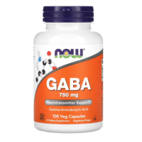 Биологически активная добавка NOW GABA 750 мг 100 таб