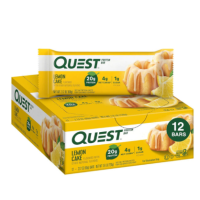 Протеиновый батончик QUEST PROTEIN BAR Lemon Cake 12 x 60 г лимонный кекс 