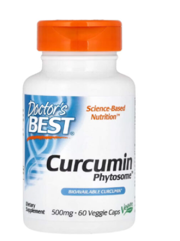 Пищевая добавка куркумина Doctor’s BEST Curcumin Phytosome 500mg  60 таб