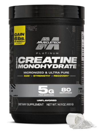 Моногидрат креатина MuscleTech 100% CREATINE MONOHYDRATE 400 г без вкуса