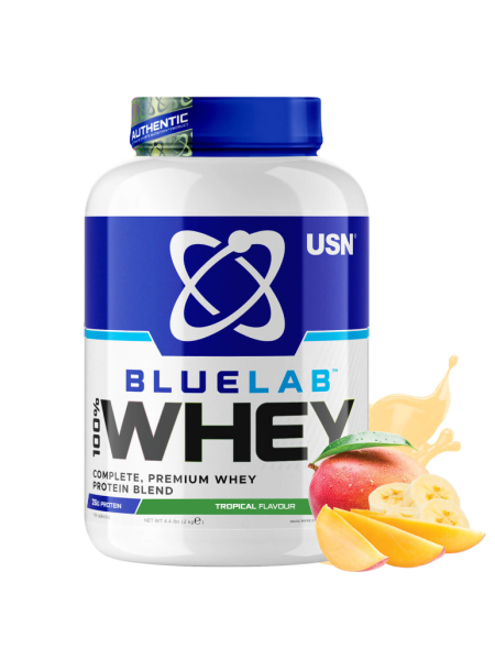 Сывороточный протеин USN BLUELAB 100% WHEY Tropical Smoothie 2 кг тропический смузи