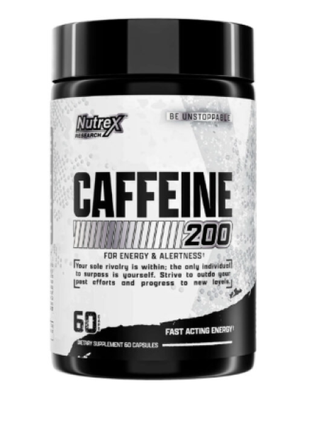 Предтренировочный комплекс Nutrex Research CAFFEINE 200 60 капсул 